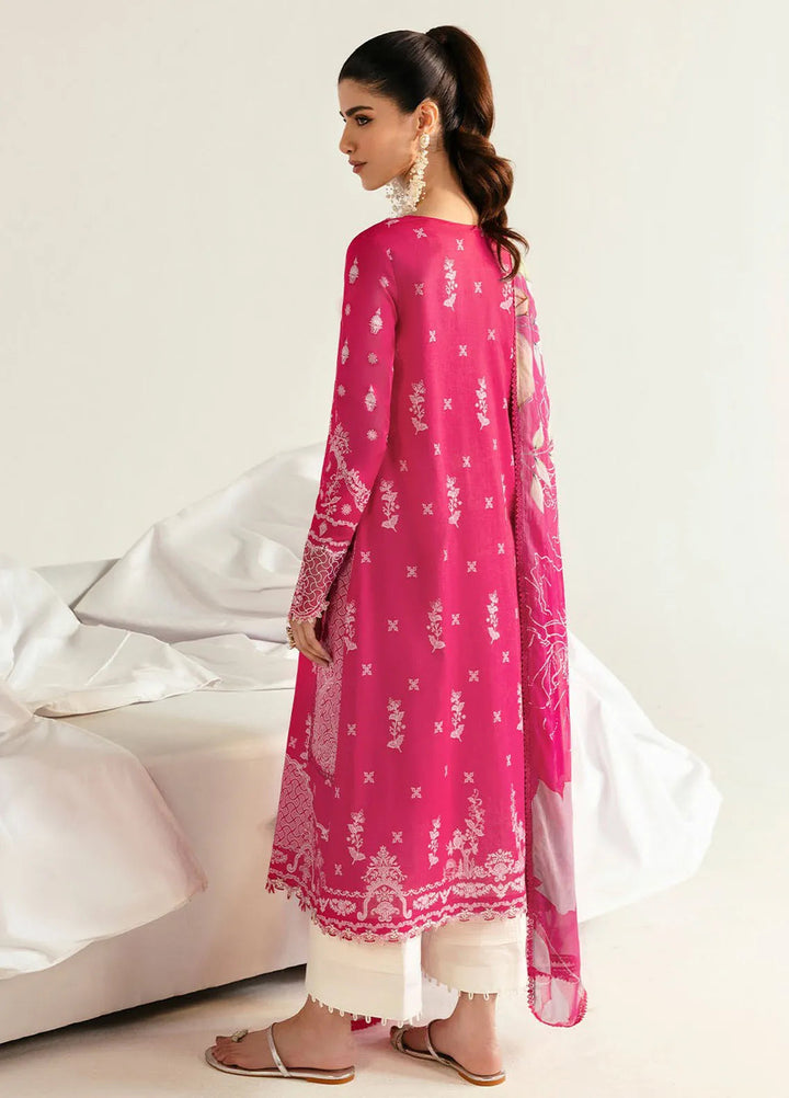 Qalamkar Printed Lawn Suits Unstitched 3 Piece QLM25UL Veda PQ-6B - Summer Collection