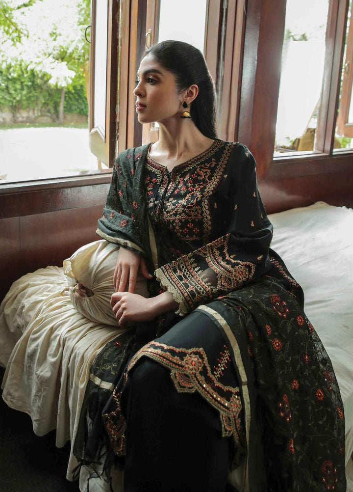 Dastak By Qalamkar Embroidered Lawn Suits Unstitched 3 Piece QLM22QD AQ 01 Zareen - Summer Collection