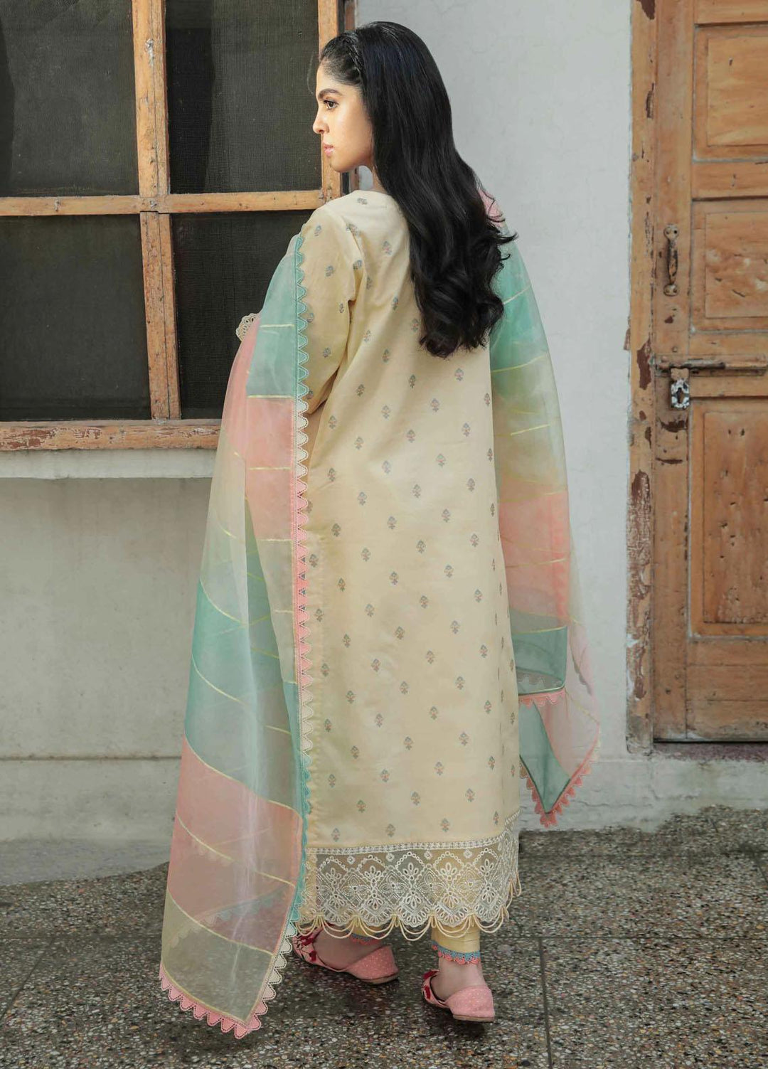 Dastak By Qalamkar Embroidered Lawn Suits Unstitched 3 Piece QLM22QD AQ 02 Asfa - Summer Collection