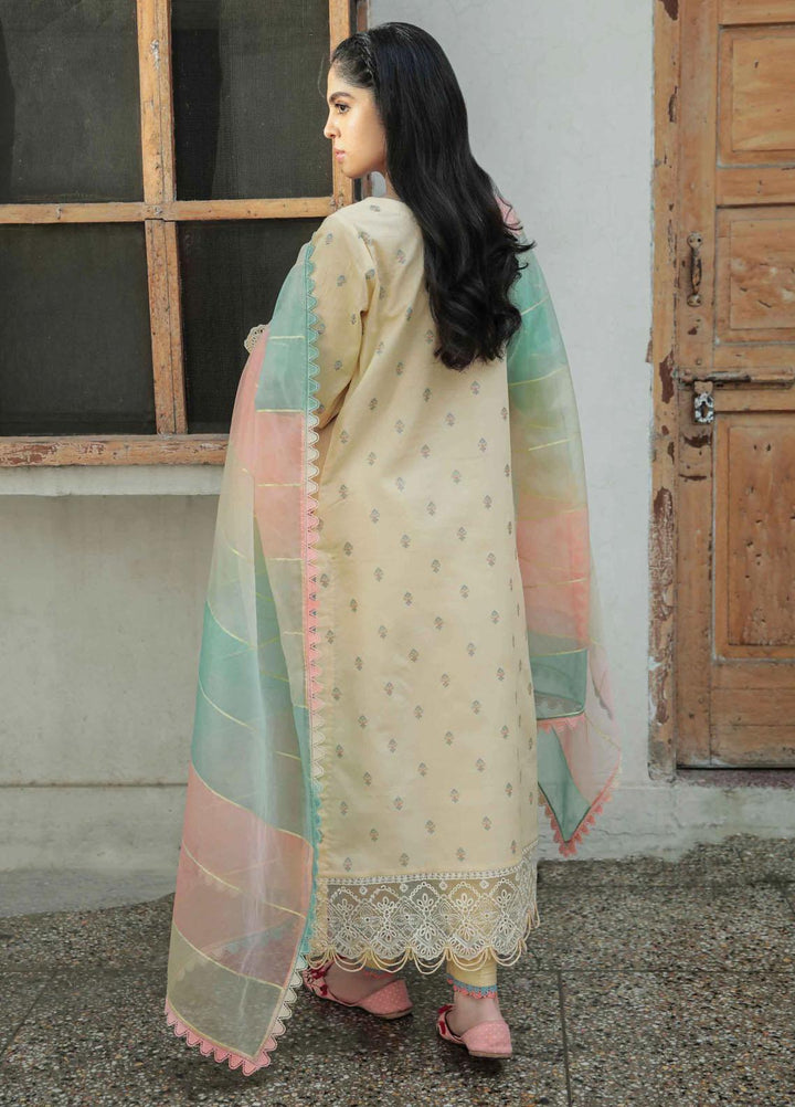 Dastak By Qalamkar Embroidered Lawn Suits Unstitched 3 Piece QLM22QD AQ 02 Asfa - Summer Collection