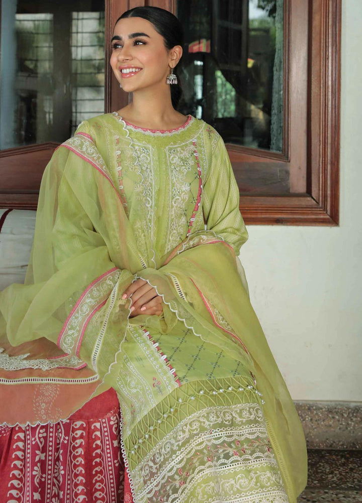Dastak By Qalamkar Embroidered Lawn Suits Unstitched 3 Piece QLM22QD AQ 06 Zara - Summer Collection