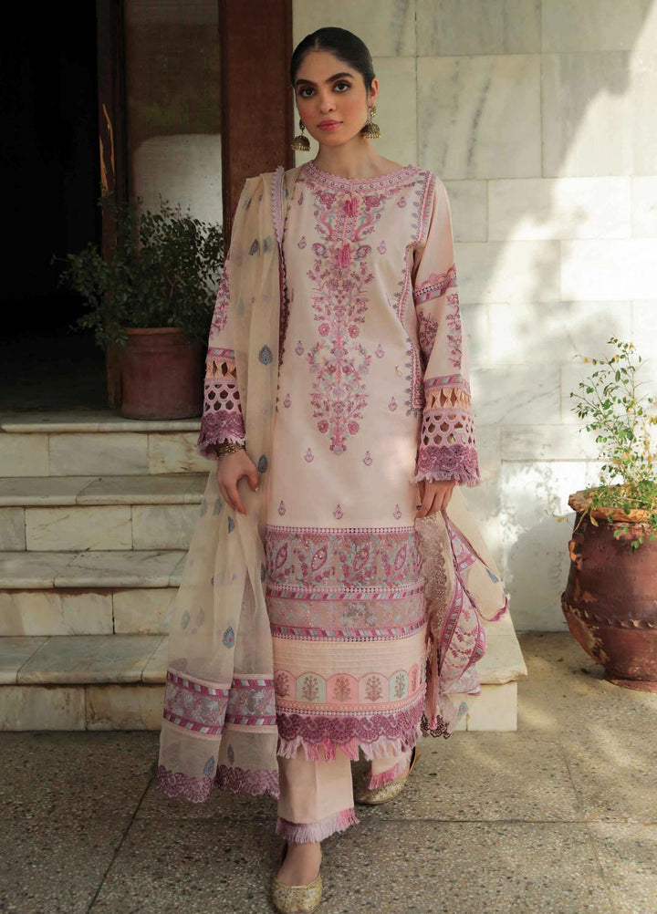Dastak By Qalamkar Embroidered Lawn Suits Unstitched 3 Piece QLM22QD AQ 08 Samar - Summer Collection