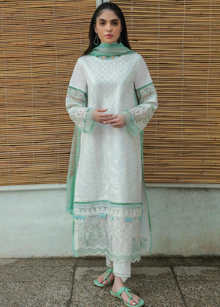 Dastak By Qalamkar Embroidered Lawn Suits Unstitched 3 Piece QLM22QD AQ 09 Naila - Summer Collection