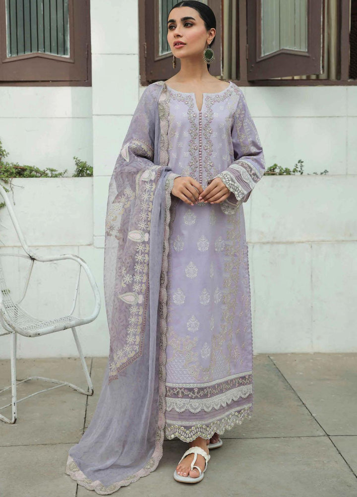 Dastak By Qalamkar Embroidered Lawn Suits Unstitched 3 Piece QLM22QD AQ 11 Amyra - Summer Collection