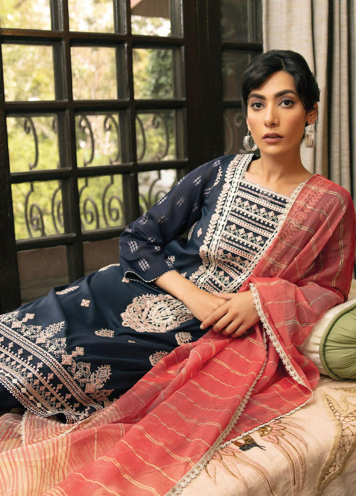Qline By Qalamkar Embroidered Lawn Suits Unstitched 3 Piece QLM21Q 03 Amna - Summer Collection