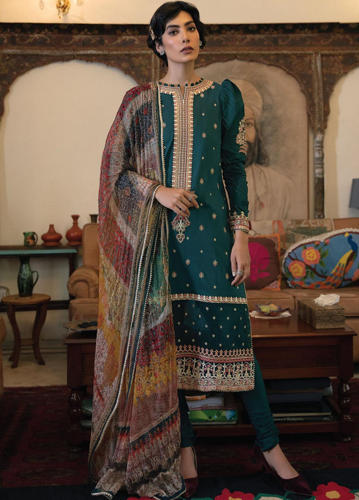 Qline By Qalamkar Embroidered Lawn Suits Unstitched 3 Piece QLM21Q 05 Aani - Summer Collection