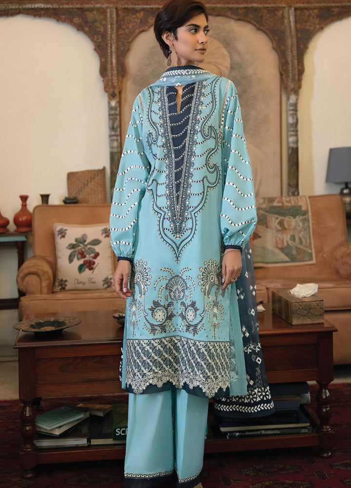 Qline By Qalamkar Embroidered Lawn Suits Unstitched 3 Piece QLM21Q 07 Tabassum - Summer Collection