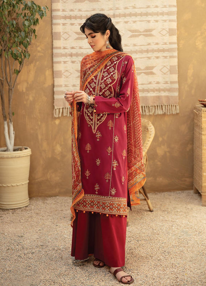 Qline By Qalamkar Embroidered Lawn Suits Unstitched 3 Piece QLM21Q 09 Sana - Summer Collection