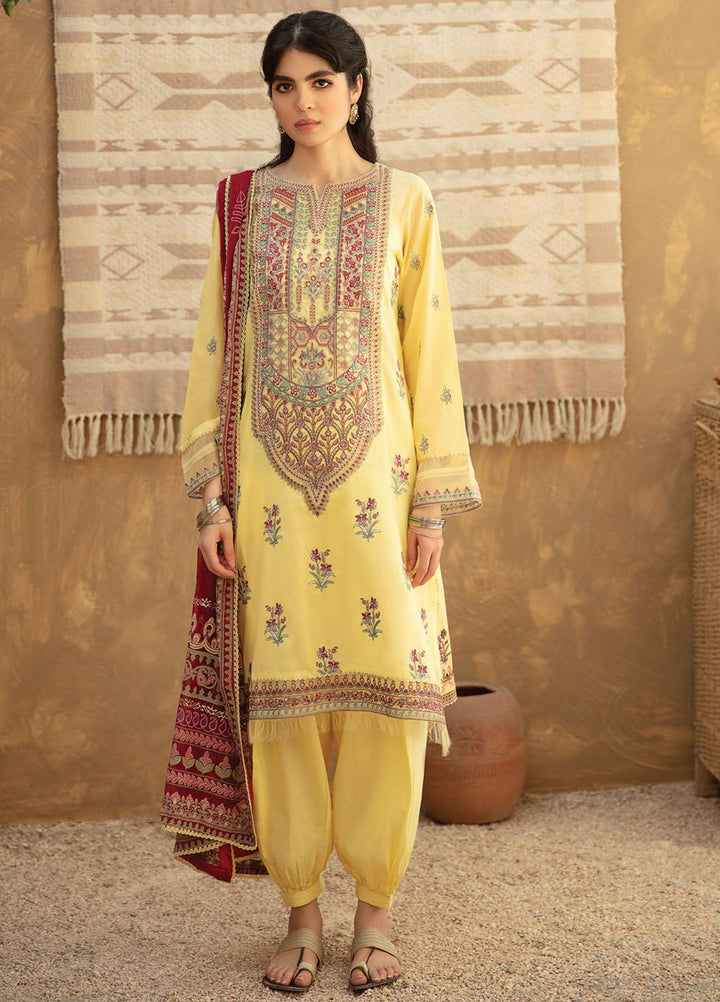 Qline By Qalamkar Embroidered Lawn Suits Unstitched 3 Piece QLM21Q 10 Zakia - Summer Collection