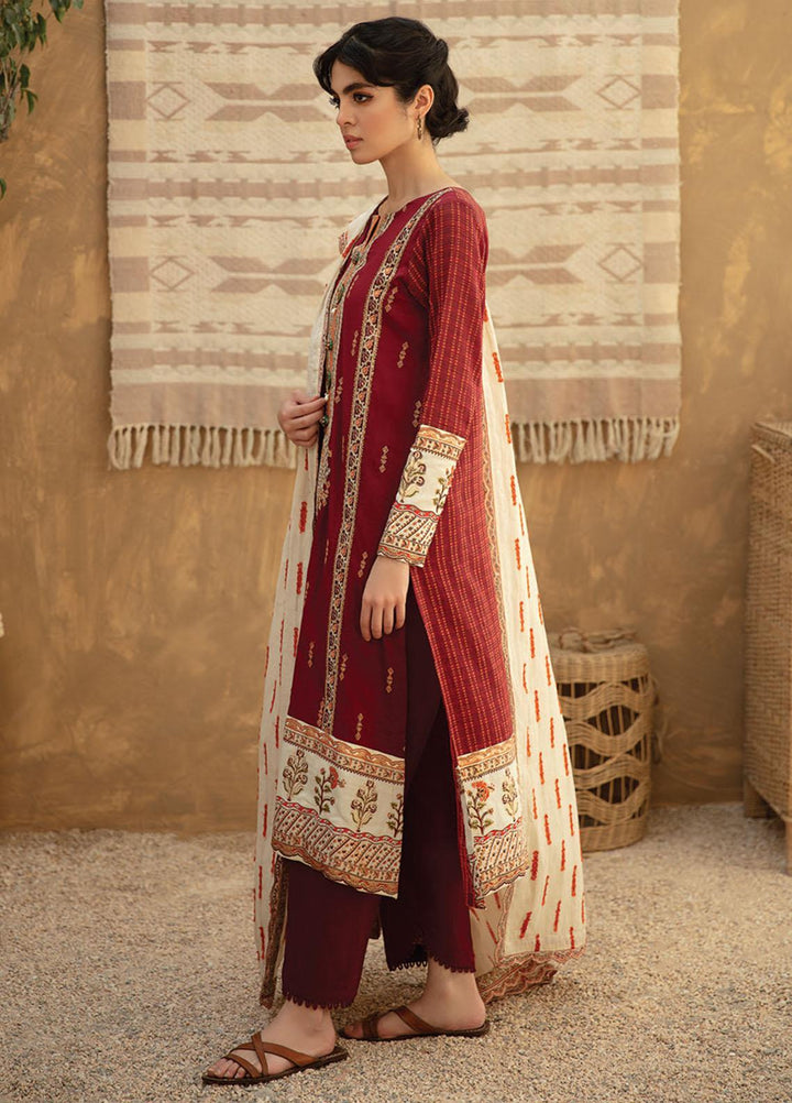 Qline By Qalamkar Embroidered Lawn Suits Unstitched 3 Piece QLM21Q 14 Haseena - Summer Collection