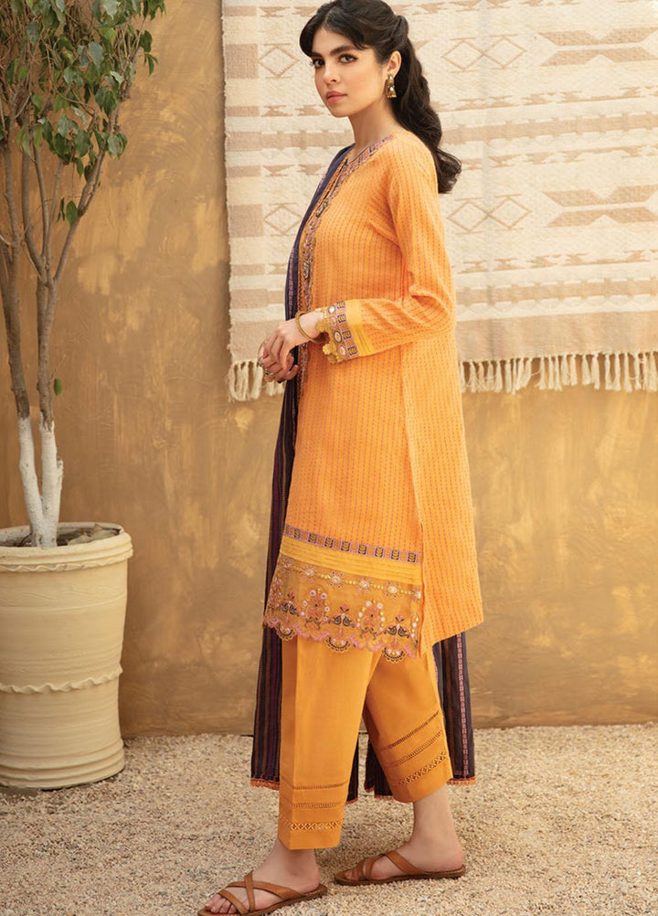 Qline By Qalamkar Embroidered Lawn Suits Unstitched 3 Piece QLM21Q 15 Zainey - Summer Collection