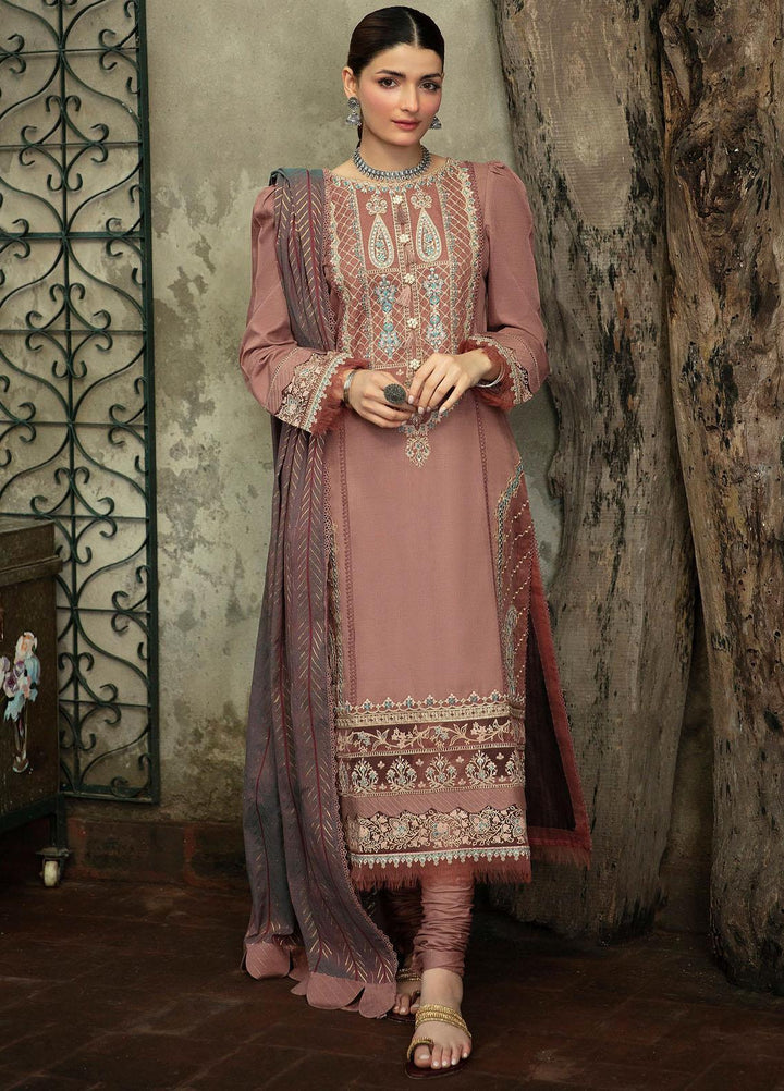 Qalamkar Embroidered Linen Suits Unstitched 3 Piece QLM21LN  NW-01 - Winter Collection