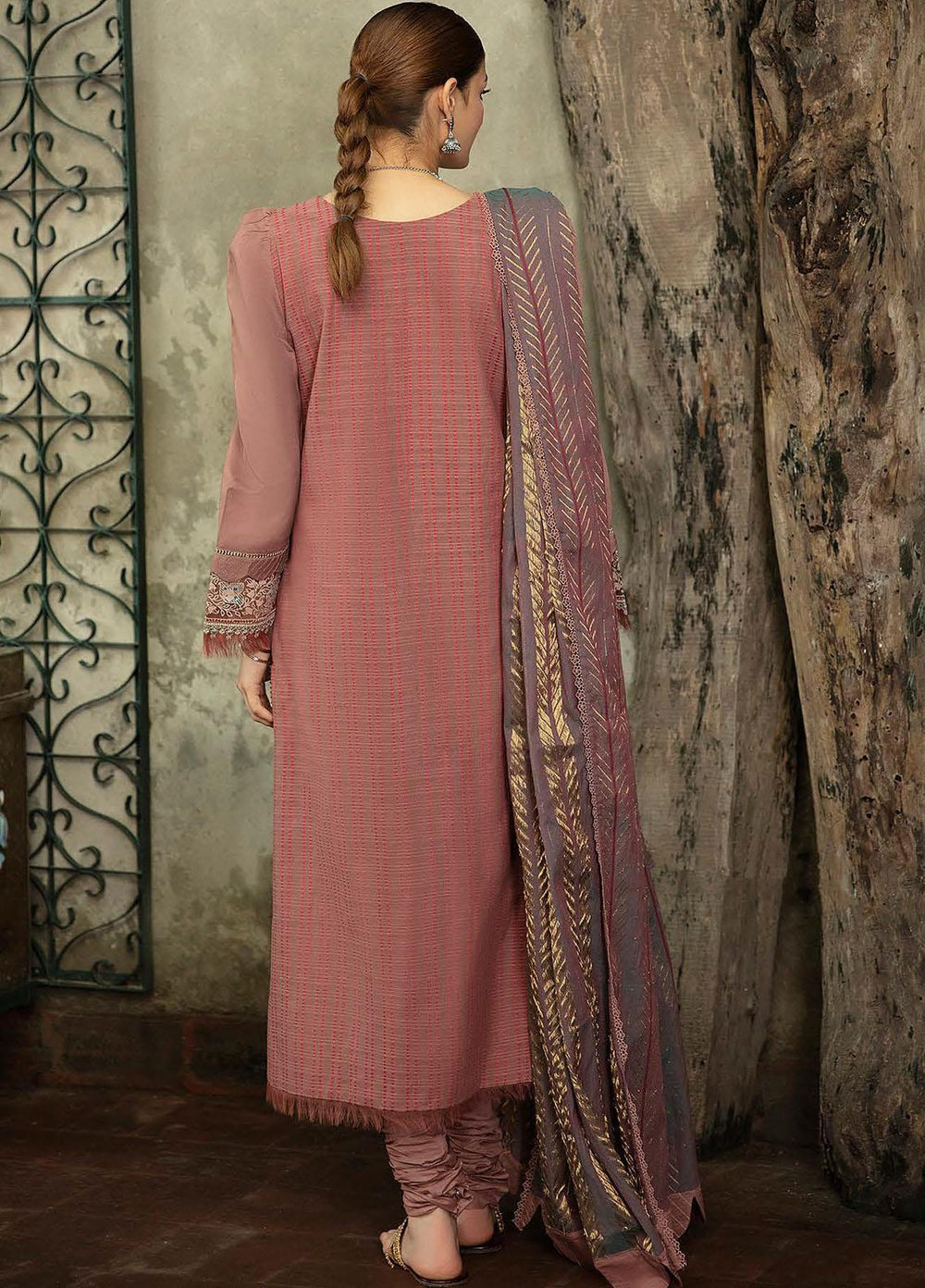 Qalamkar Embroidered Linen Suits Unstitched 3 Piece QLM21LN  NW-01 - Winter Collection