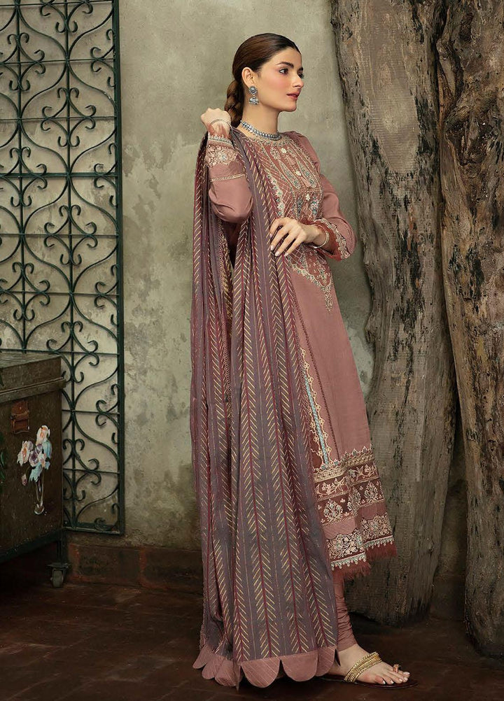 Qalamkar Embroidered Linen Suits Unstitched 3 Piece QLM21LN  NW-01 - Winter Collection