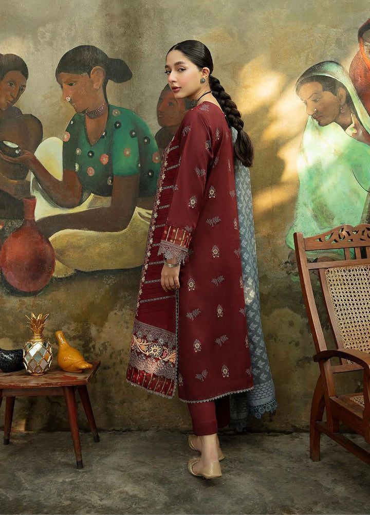 Qalamkar Embroidered Linen Suits Unstitched 3 Piece QLM21LN  NW-02 - Winter Collection