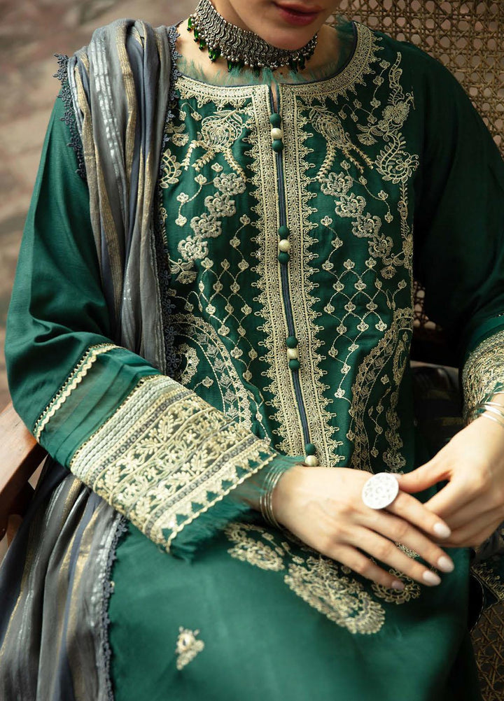 Qalamkar Embroidered Linen Suits Unstitched 3 Piece QLM21LN  NW-04 - Winter Collection