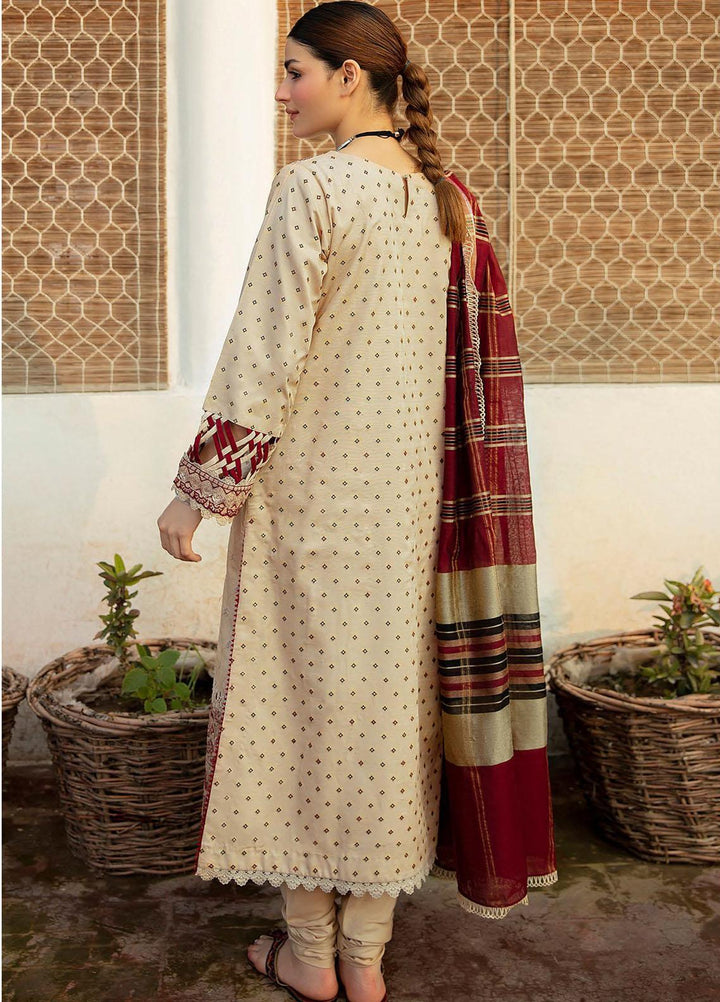 Qalamkar Embroidered Schiffli Suits Unstitched 3 Piece QLM21LN  NW-06 - Winter Collection
