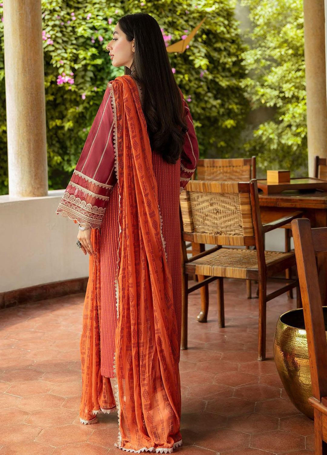 Qalamkar Embroidered Organza Suits Unstitched 3 Piece QLM21LN  NW-07 - Winter Collection