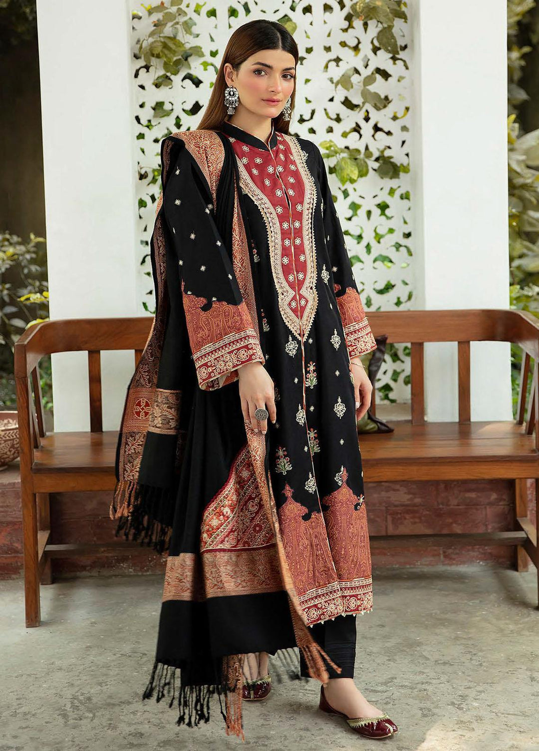 Qalamkar Embroidered Linen Suits Unstitched 3 Piece QLM21LN  NW-08 - Winter Collection