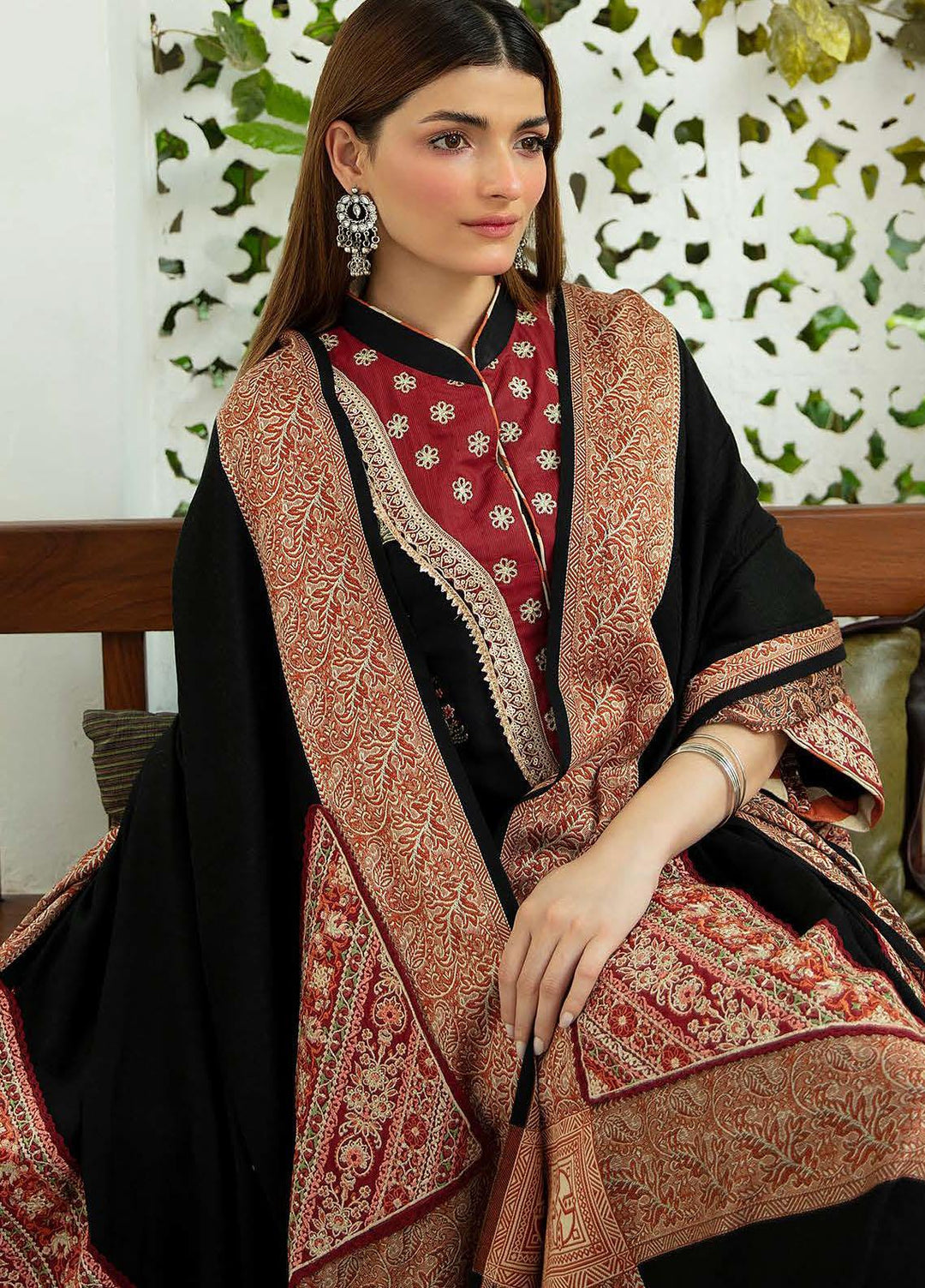 Qalamkar Embroidered Linen Suits Unstitched 3 Piece QLM21LN  NW-08 - Winter Collection