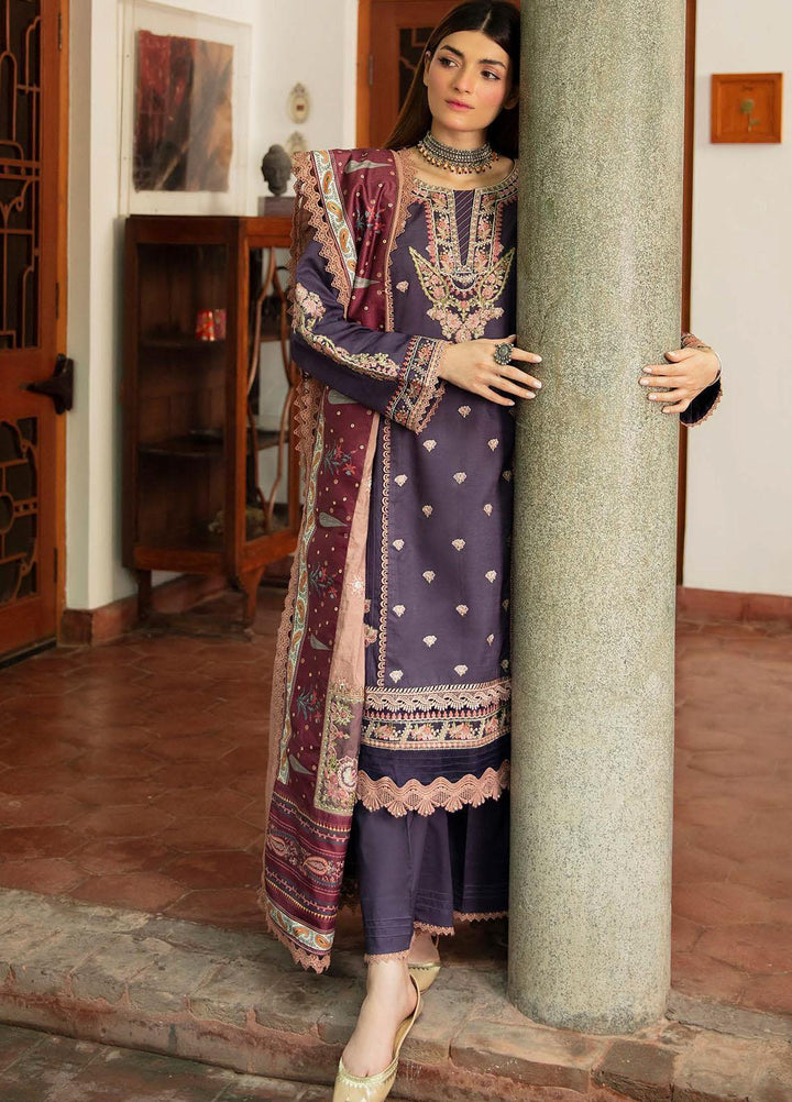 Qalamkar Embroidered Linen Suits Unstitched 3 Piece QLM21LN  NW-09 - Winter Collection