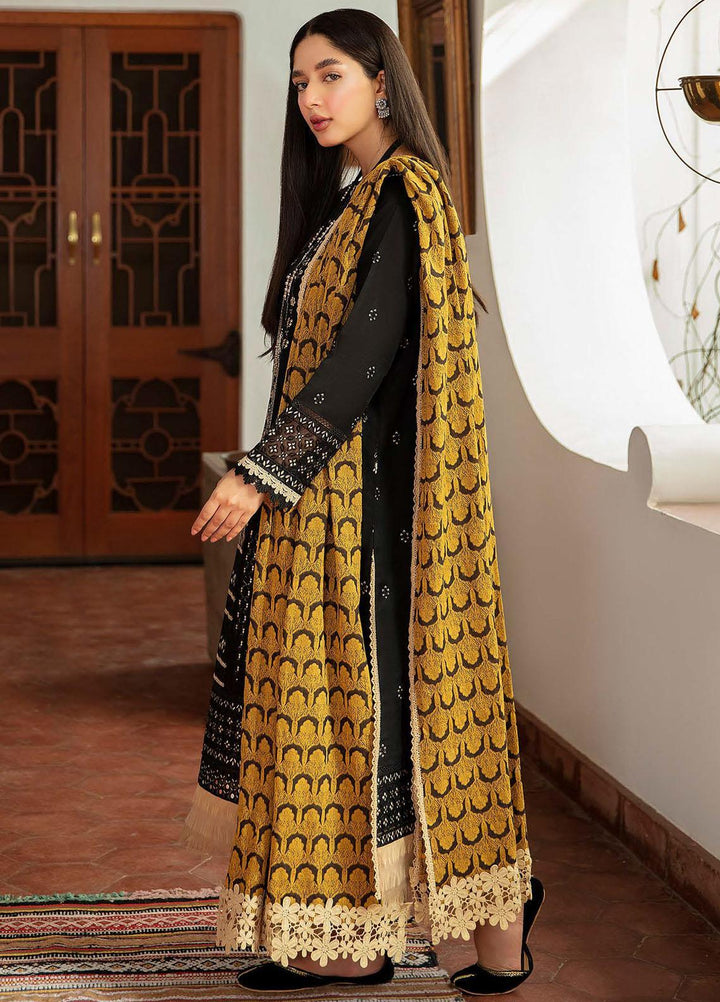 Qalamkar Embroidered Linen Suits Unstitched 3 Piece QLM21LN  NW-10 - Winter Collection