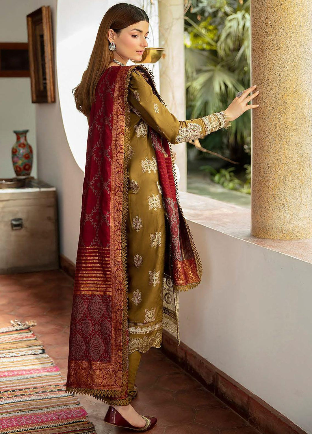 Qalamkar Embroidered Linen Suits Unstitched 3 Piece QLM21LN  NW-11 - Winter Collection