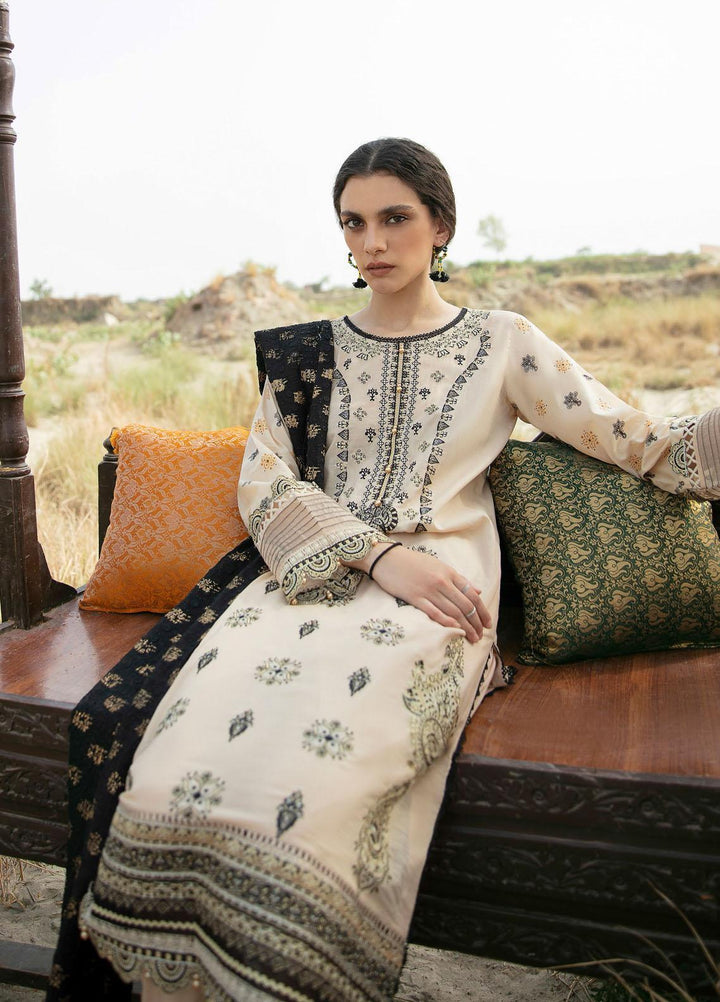 Qalamkar Embroidered Lawn Suits Unstitched 3 Piece QLM21QL EE-01 - Luxury Collection