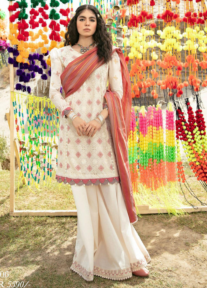 Qalamkar Embroidered Schiffli Suits Unstitched 3 Piece QLM21QL EE-06 - Luxury Collection