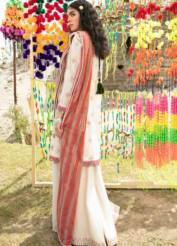 Qalamkar Embroidered Schiffli Suits Unstitched 3 Piece QLM21QL EE-06 - Luxury Collection