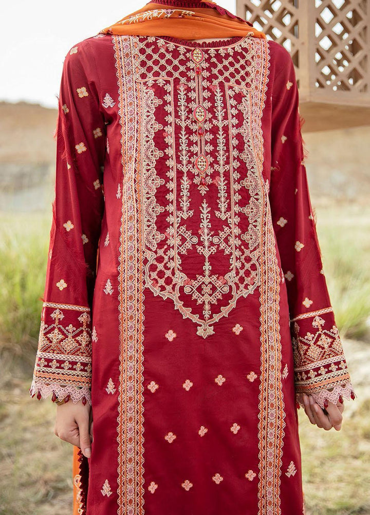 Qalamkar Embroidered Lawn Suits Unstitched 3 Piece QLM21QL EE-07 - Luxury Collection