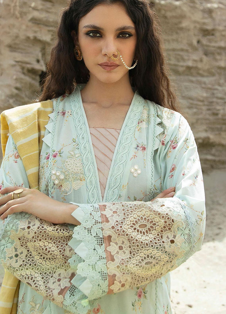 Qalamkar Embroidered Lawn Suits Unstitched 3 Piece QLM21QL EE-09 - Luxury Collection