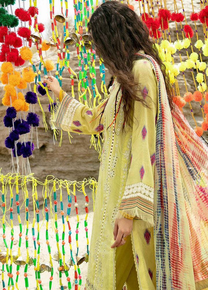 Qalamkar Embroidered Schiffli Suits Unstitched 3 Piece QLM21QL EE-10 - Luxury Collection