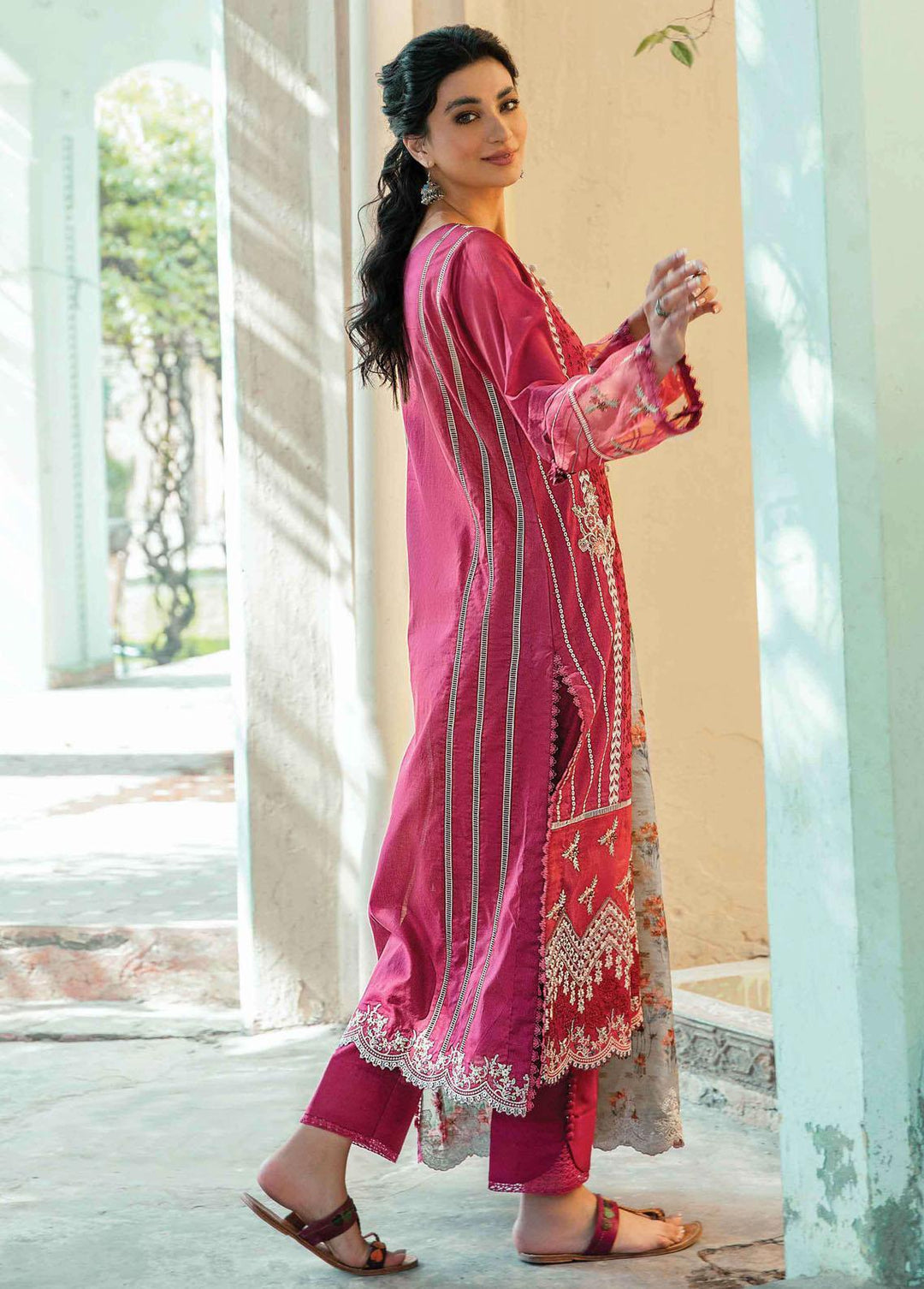 Qline By Qalamkar Embroidered Lawn Suits Unstitched 3 Piece QLM22S QB-05 Anna - Summer Collection