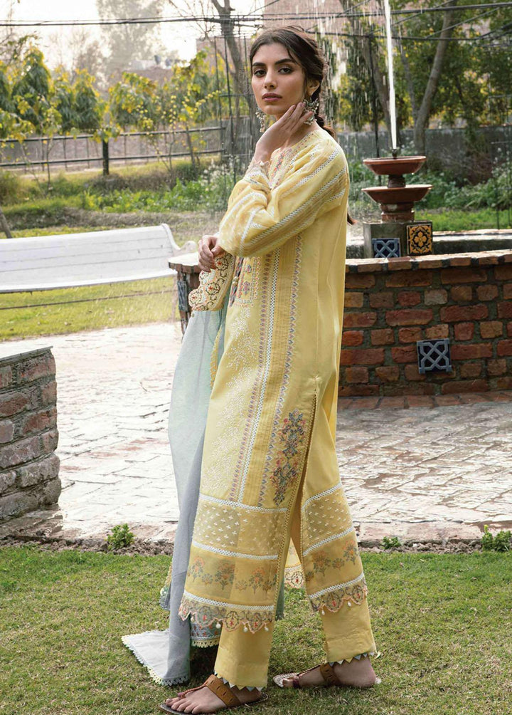 Qline By Qalamkar Embroidered Lawn Suits Unstitched 3 Piece QLM22S QB-07 Angela - Summer Collection