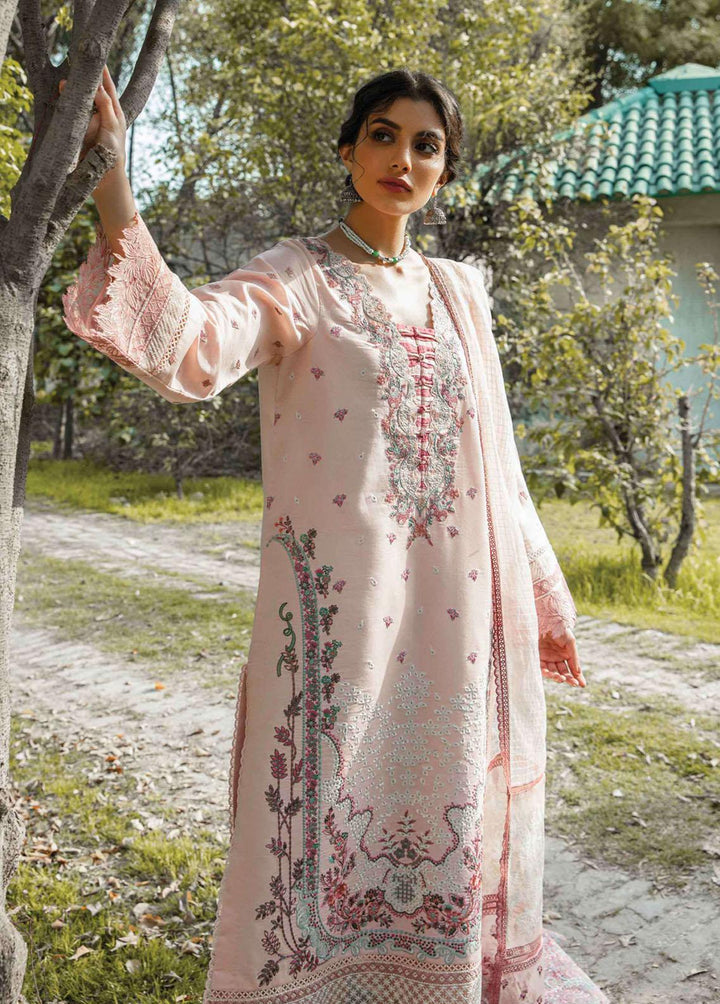 Qline By Qalamkar Embroidered Lawn Suits Unstitched 3 Piece QLM22S QB-09 Eva - Summer Collection