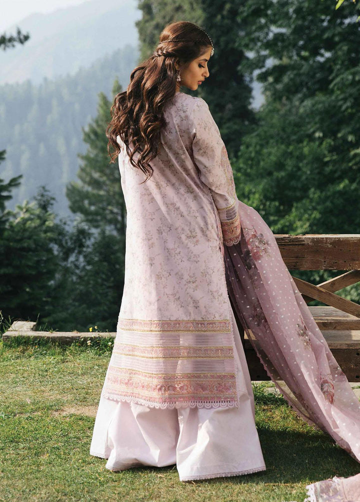 Rahi By Qalamkar Embroidered Lawn Suits Unstitched 3 Piece QLM22R EB-05 Sage - Luxury Collection