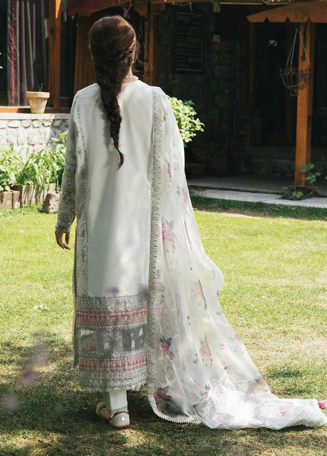 Rahi By Qalamkar Embroidered Lawn Suits Unstitched 3 Piece QLM22R EB-06 Liana - Luxury Collection