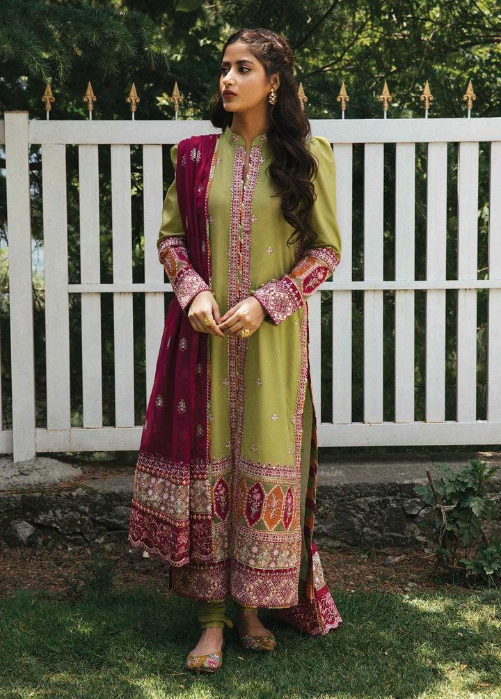 Rahi By Qalamkar Embroidered Lawn Suits Unstitched 3 Piece QLM22R EB-10 Myla - Luxury Collection