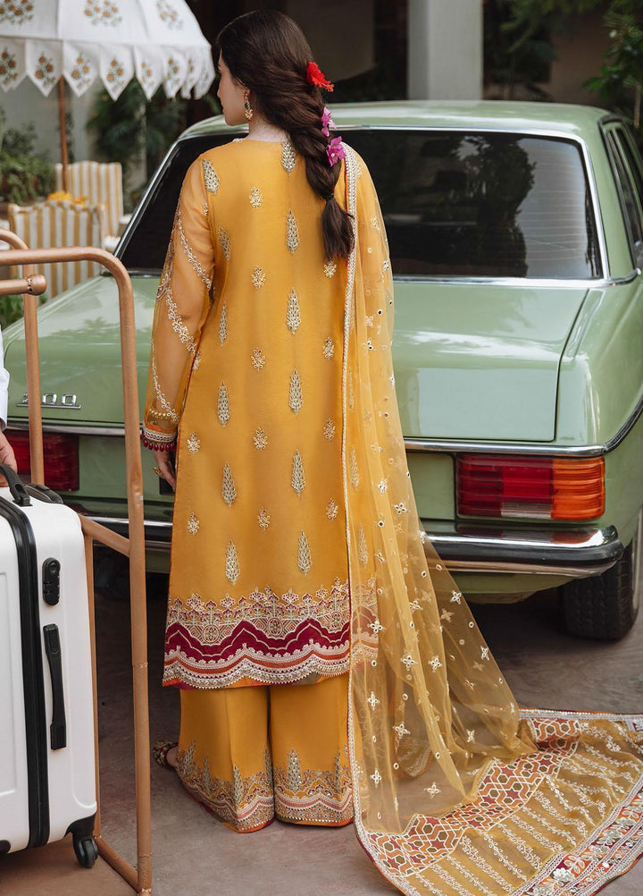 Qalamkar Embroidered Organza Suits Unstitched 3 Piece QLM21SH SM-02 - Formals Collection
