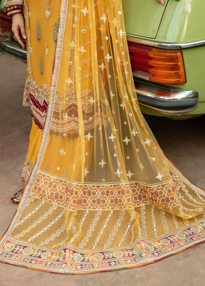Qalamkar Embroidered Organza Suits Unstitched 3 Piece QLM21SH SM-02 - Formals Collection