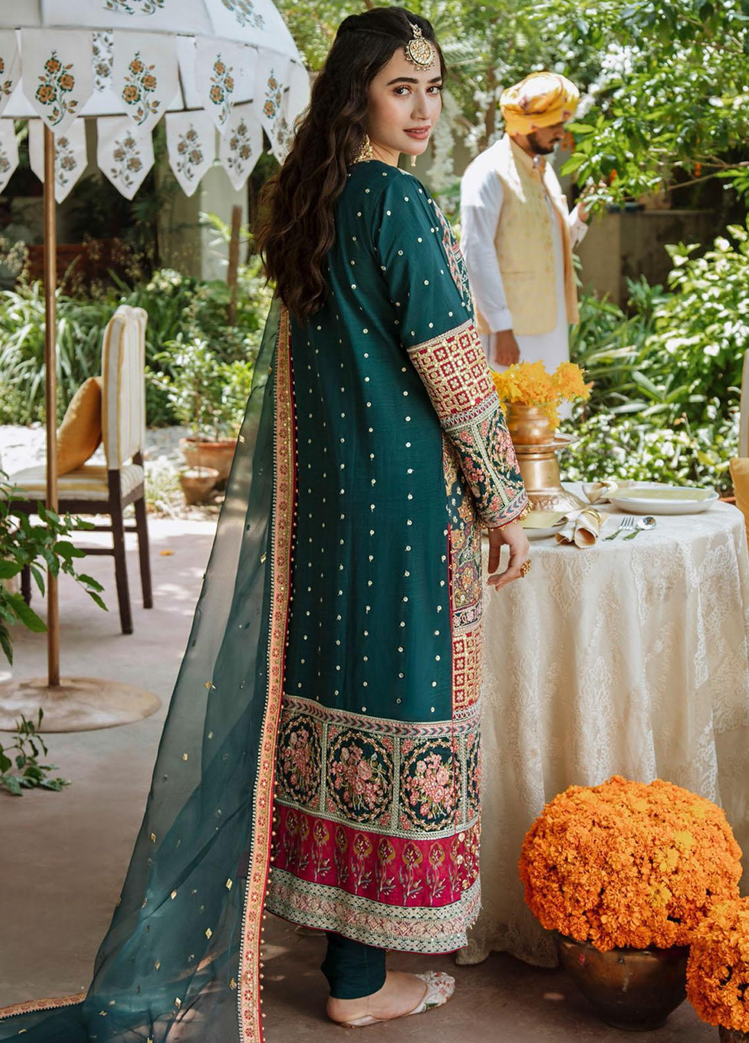 Qalamkar Embroidered Raw Silk Suits Unstitched 3 Piece QLM21SH SM-05 - Formals Collection