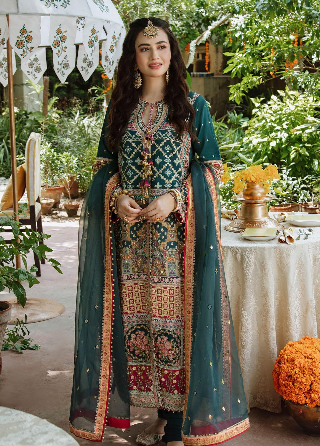 Qalamkar Embroidered Raw Silk Suits Unstitched 3 Piece QLM21SH SM-05 - Formals Collection