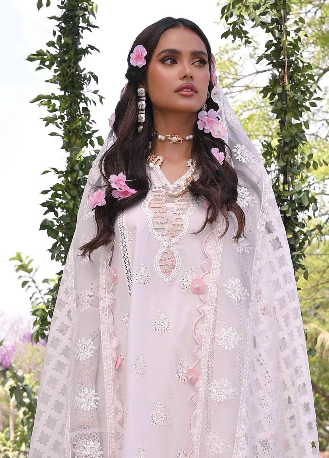 Qalamkar Embroidered Lawn Suits Unstitched 3 Piece QLM23E CF-02 Kefi - Eid Collection