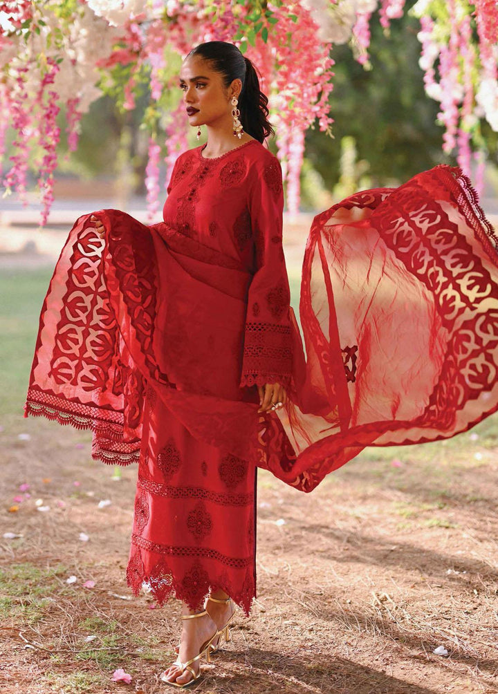 Qalamkar Embroidered Lawn Suits Unstitched 3 Piece QLM23E CF-03 Zarmina - Eid Collection