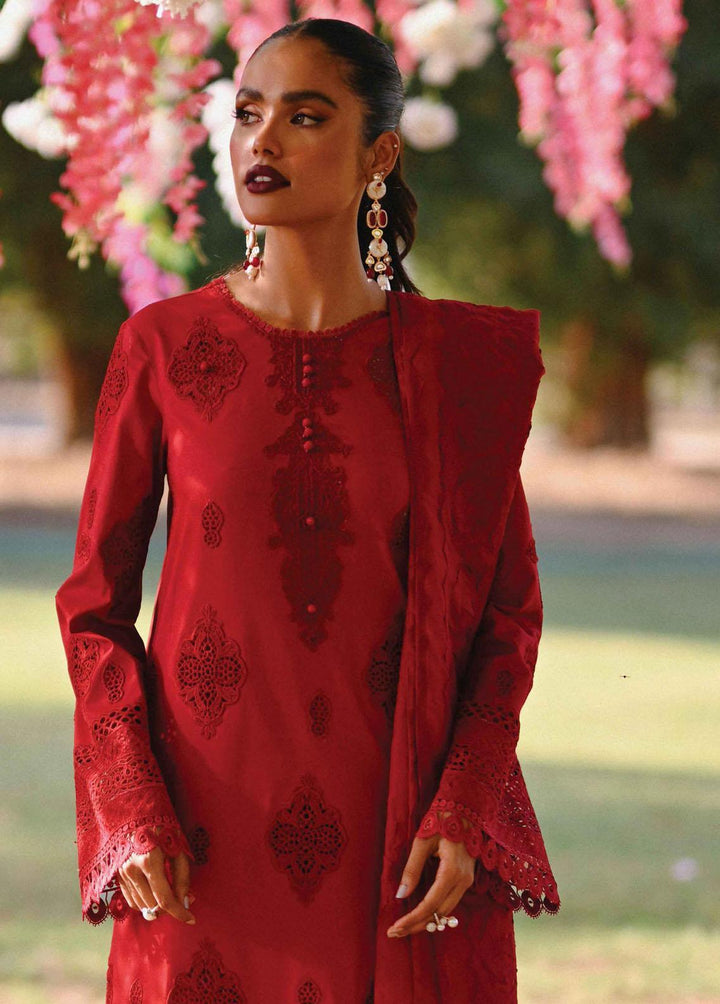 Qalamkar Embroidered Lawn Suits Unstitched 3 Piece QLM23E CF-03 Zarmina - Eid Collection