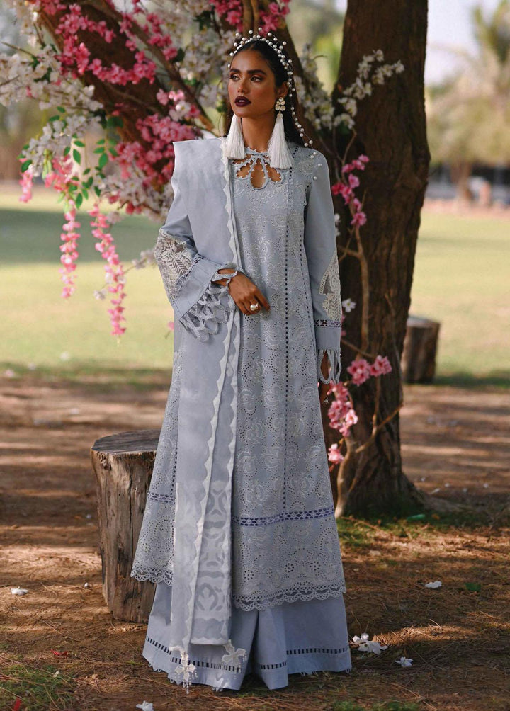 Qalamkar Embroidered Lawn Suits Unstitched 3 Piece QLM23E CF-06 Lilly - Eid Collection