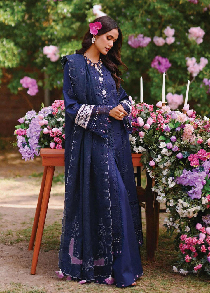 Qalamkar Embroidered Lawn Suits Unstitched 3 Piece QLM23E CF-07 Leah - Eid Collection