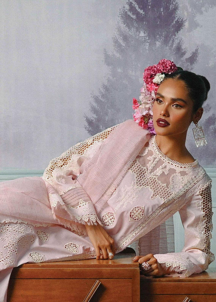 Qalamkar Embroidered Lawn Suits Unstitched 3 Piece QLM23E CF-08 Arzou - Eid Collection