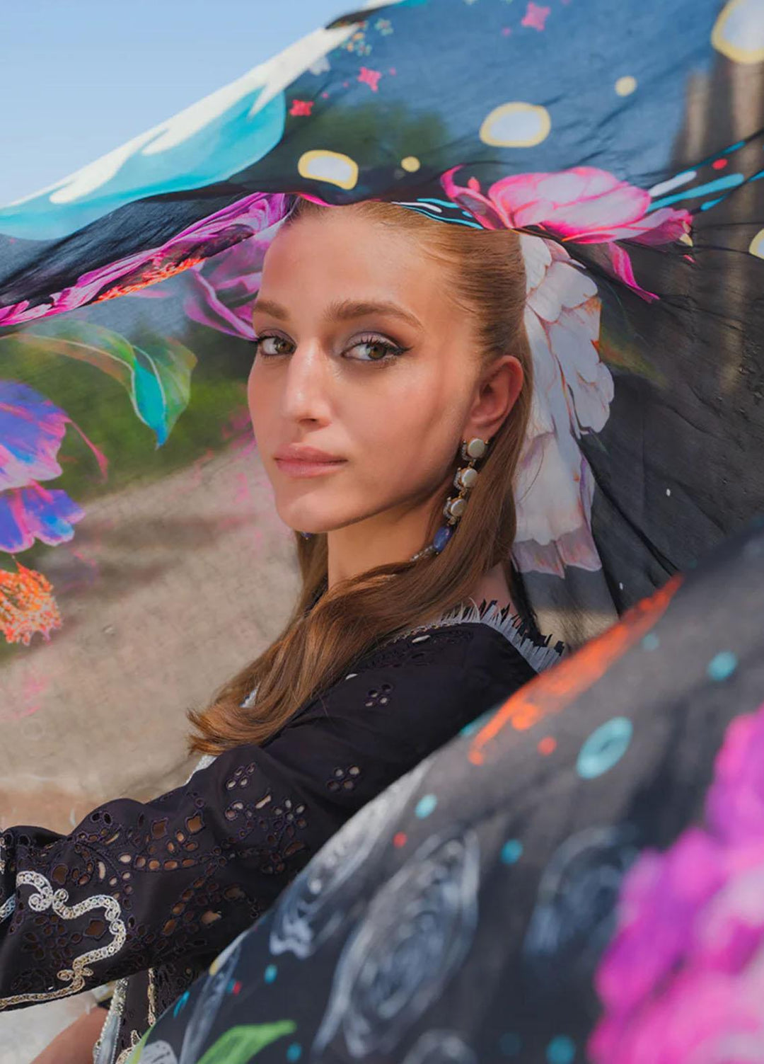 Qalamkar Embroidered Lawn Suits Unstitched 3 Piece QLM23EE BE-03 Inez - Eid Collection